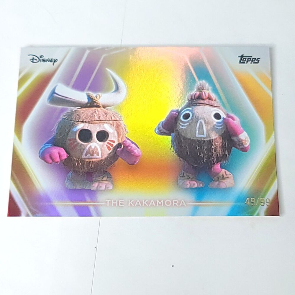 Kakamora Topps 2026 Disney Neon Holo Parallel Refractor Limited 49/99